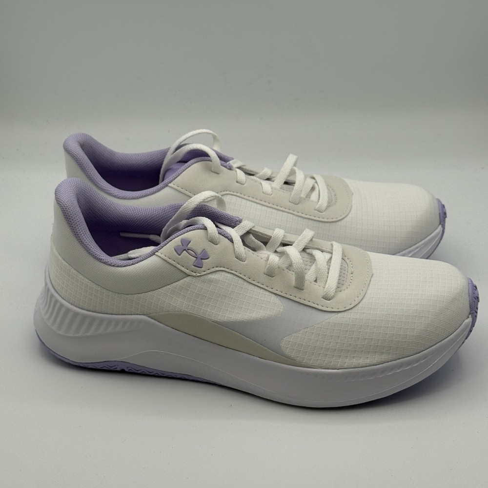 Under Armour UA W Aurora 3 Shoes Womens Size 9 White Lavender 3026760-100